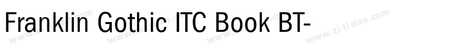 Franklin Gothic ITC Book BT字体转换